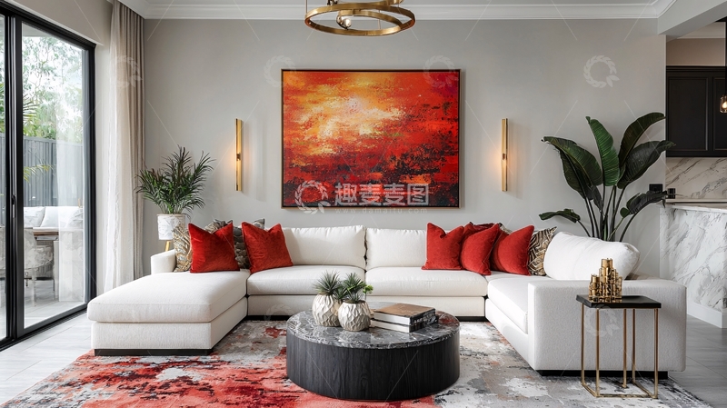 高清大图下载【趣麦麦图】现代简约风格客厅83