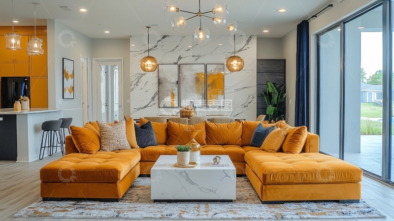 高清大图下载【趣麦麦图】现代简约风格客厅84