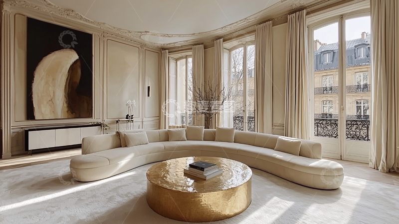 高清大图下载【趣麦麦图】极简风客厅设计