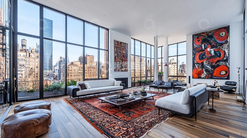 高清大图下载【趣麦麦图】现代风格高层公寓客厅