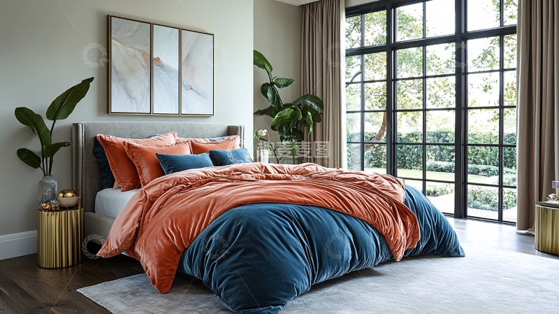 高清大图下载【趣麦麦图】现代简约卧室设计128