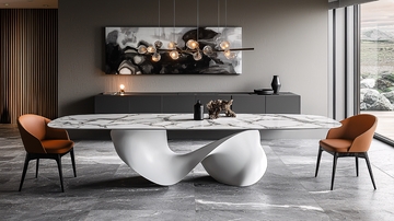 现代简约大理石餐桌