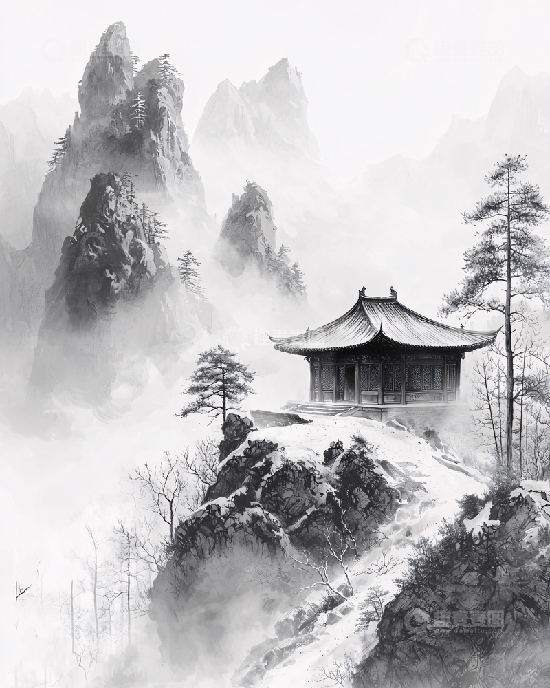 高清大图下载【趣麦麦图】水墨画