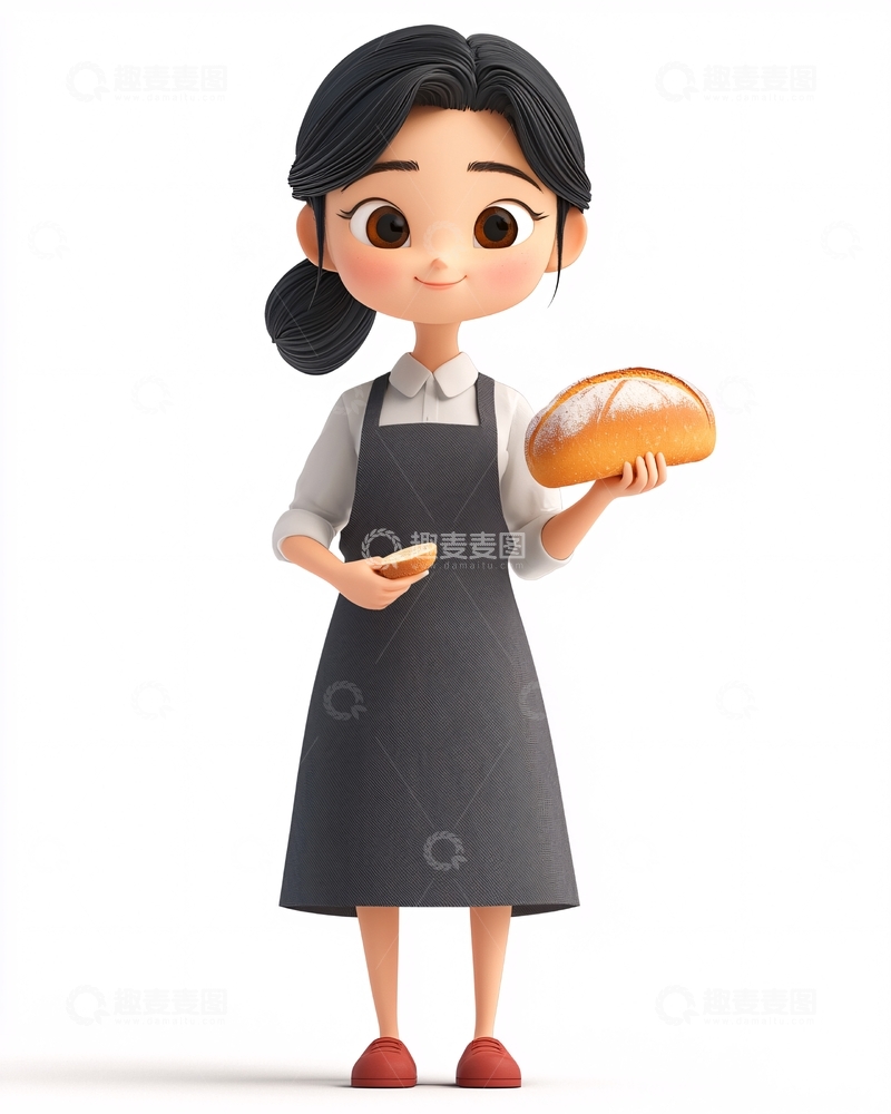 高清大图下载【趣麦麦图】卡通女孩137