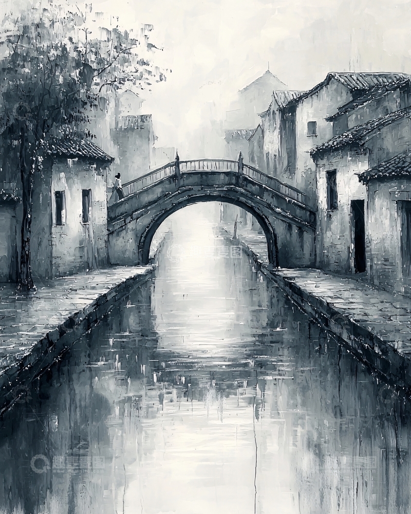 高清大图下载【趣麦麦图】水墨江南古镇