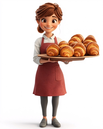 卡通烘焙师