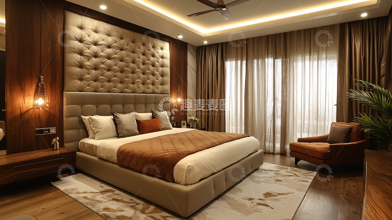 高清大图下载【趣麦麦图】现代简约卧室设计130
