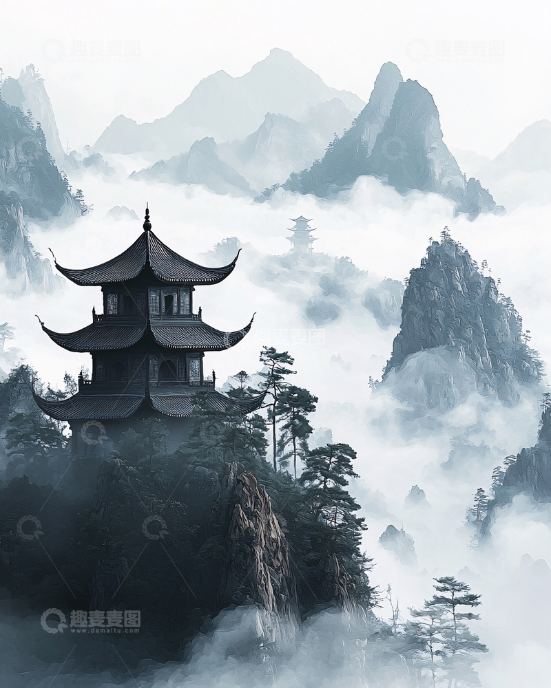 高清大图下载【趣麦麦图】云海仙境