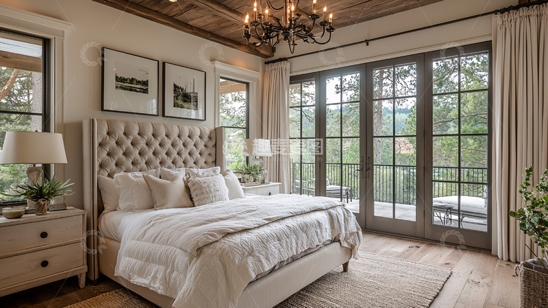 高清大图下载【趣麦麦图】现代乡村卧室设计