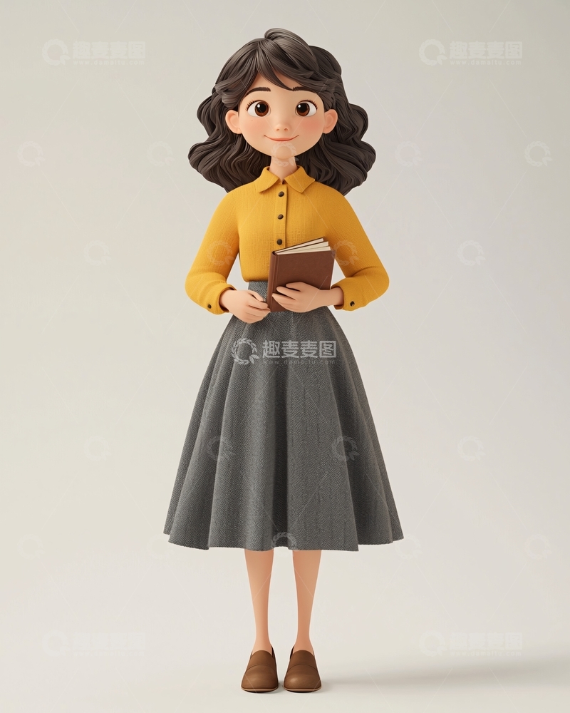 高清大图下载【趣麦麦图】卡通女孩140