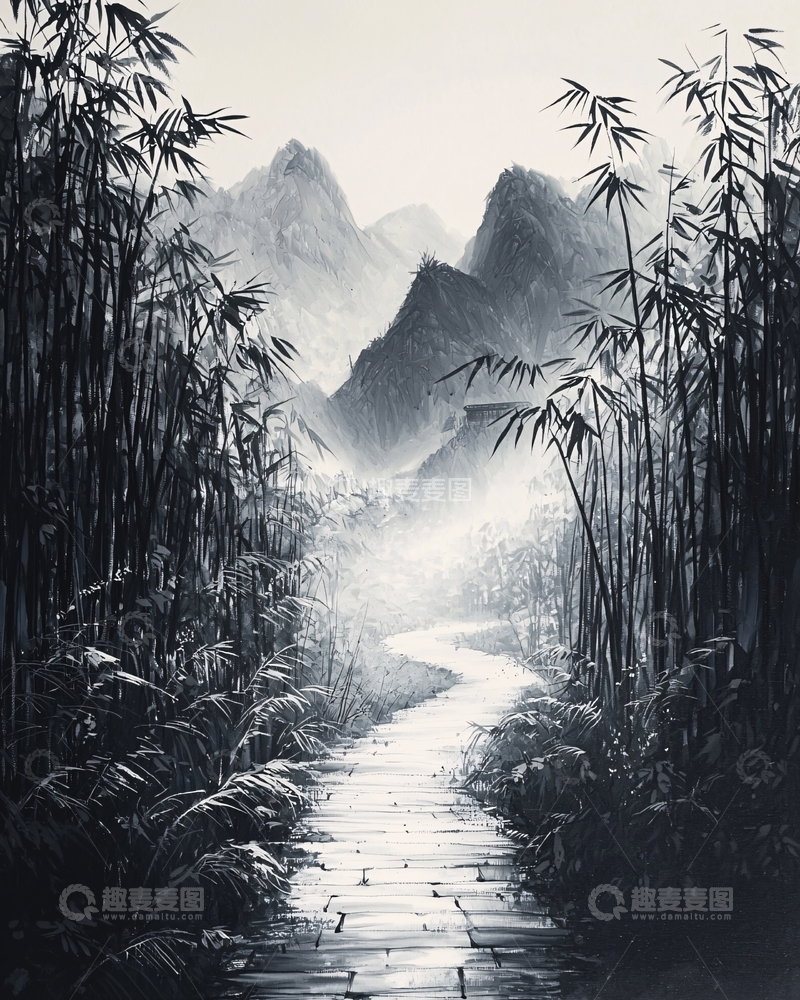 高清大图下载【趣麦麦图】水墨画