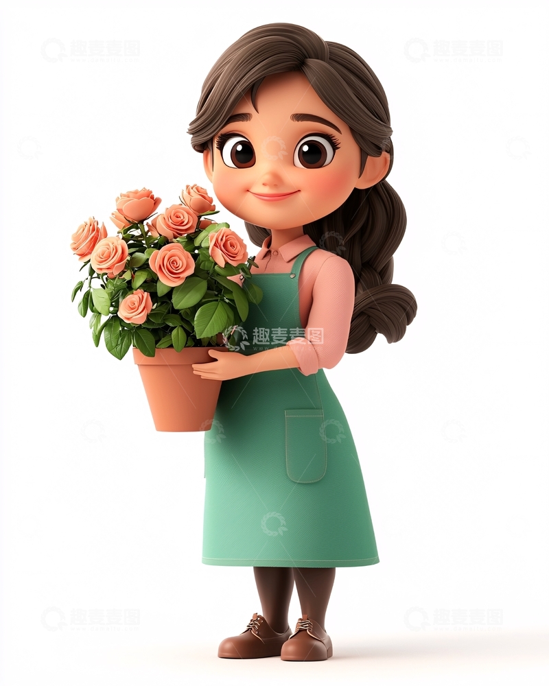高清大图下载【趣麦麦图】卡通女孩146