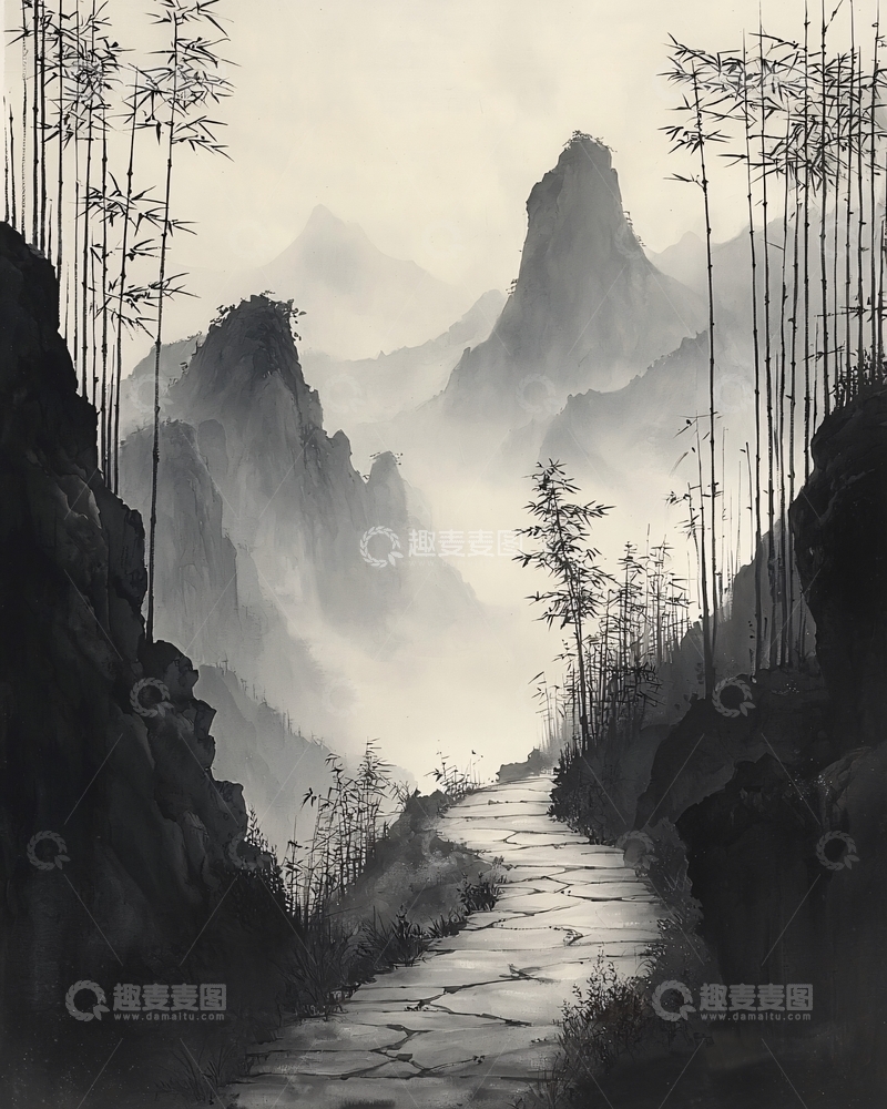 高清大图下载【趣麦麦图】水墨画