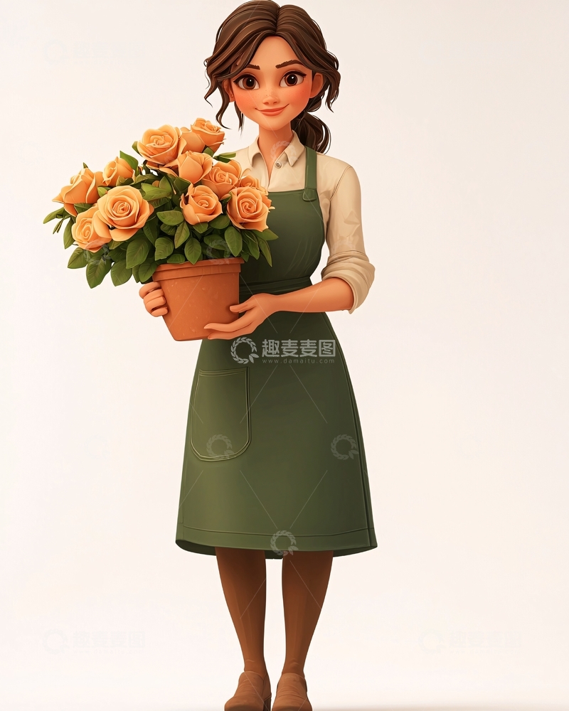 高清大图下载【趣麦麦图】卡通女孩148