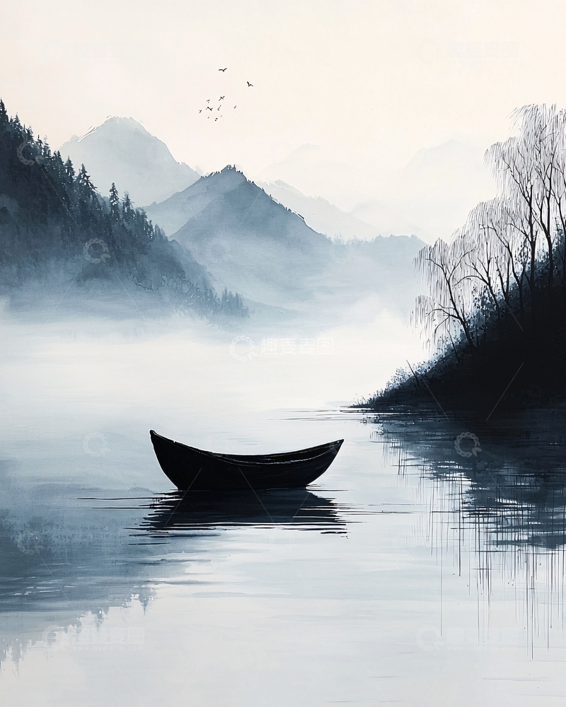 高清大图下载【趣麦麦图】水墨画