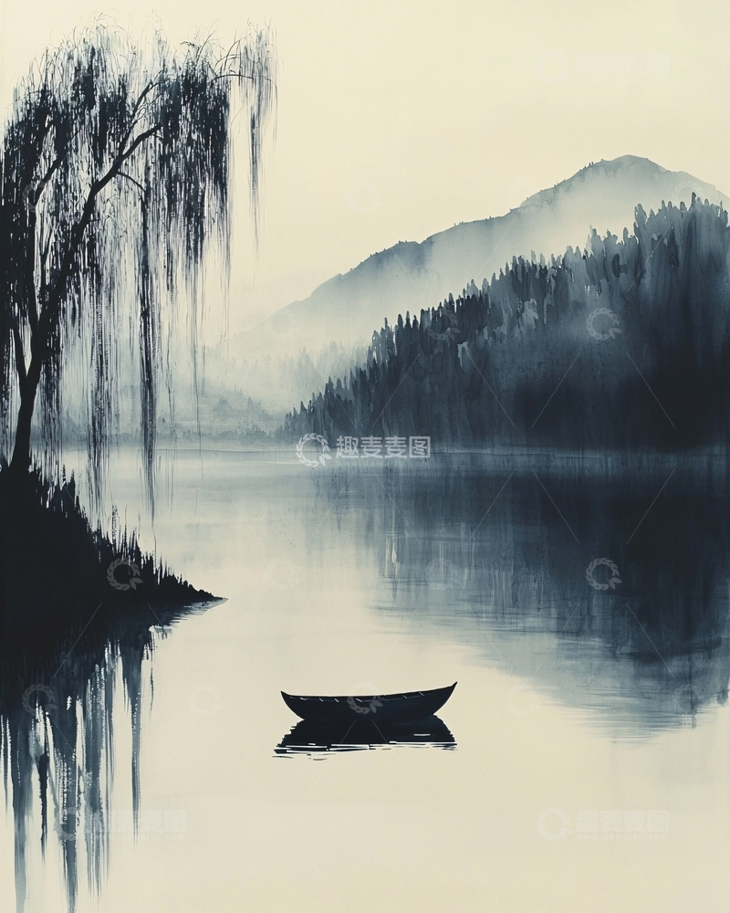 高清大图下载【趣麦麦图】水墨画