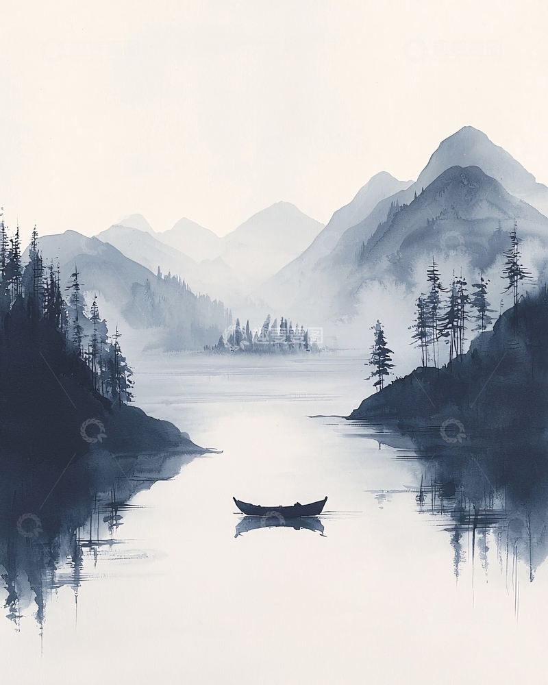 高清大图下载【趣麦麦图】水墨画