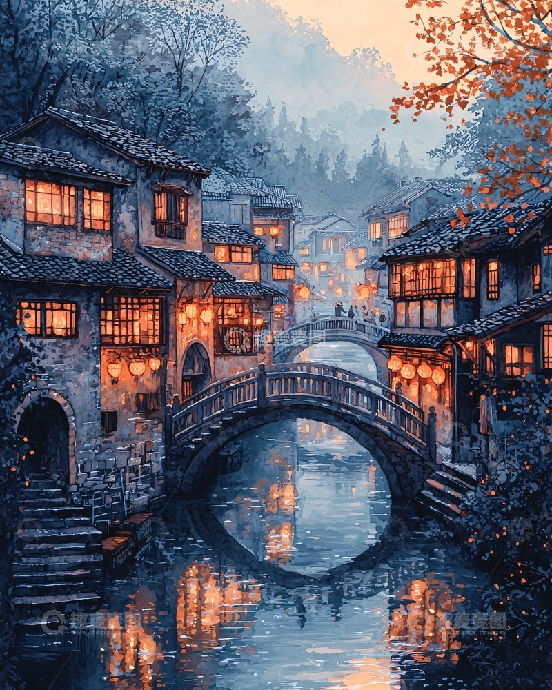 高清大图下载【趣麦麦图】水墨江南