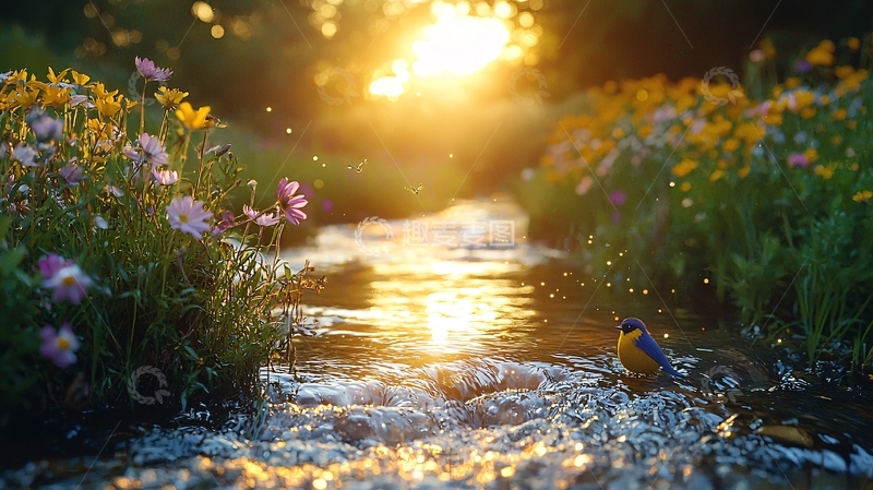 高清大图下载【趣麦麦图】夕阳西下