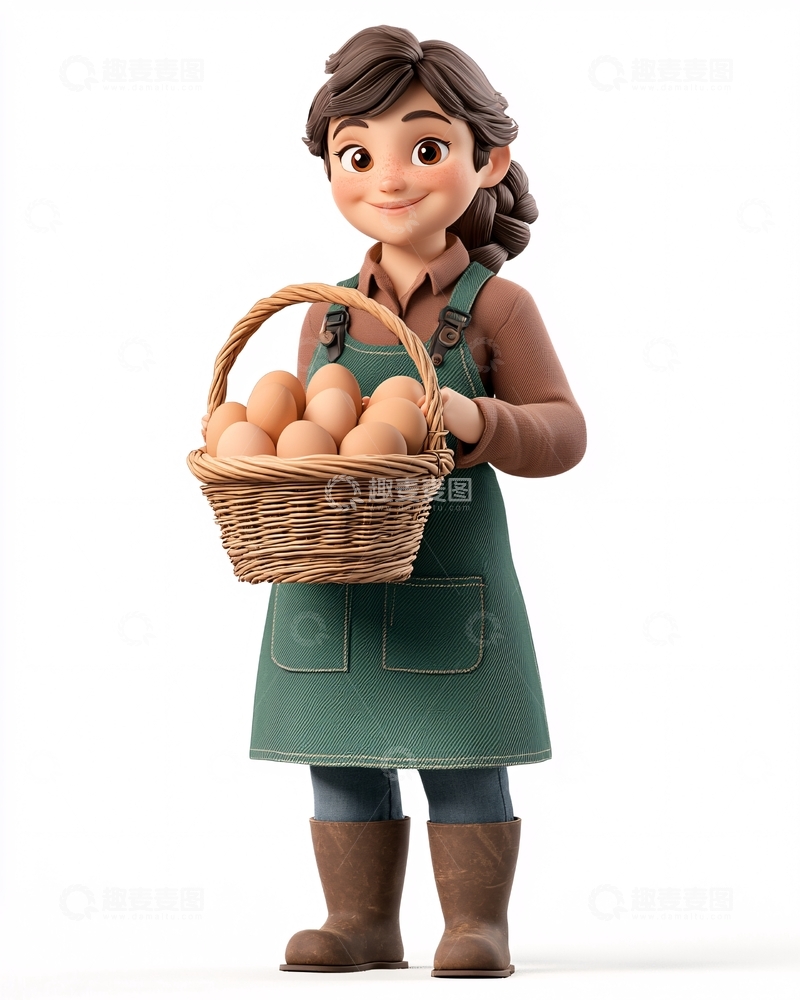 高清大图下载【趣麦麦图】卡通女孩153