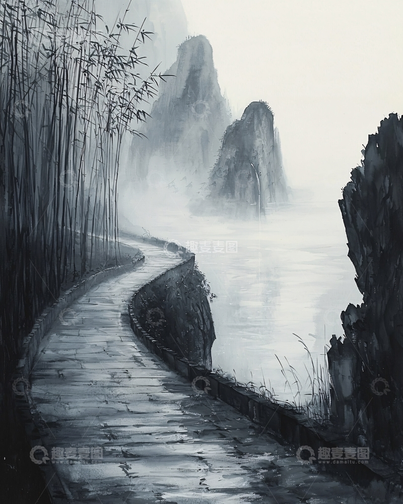 高清大图下载【趣麦麦图】水墨画