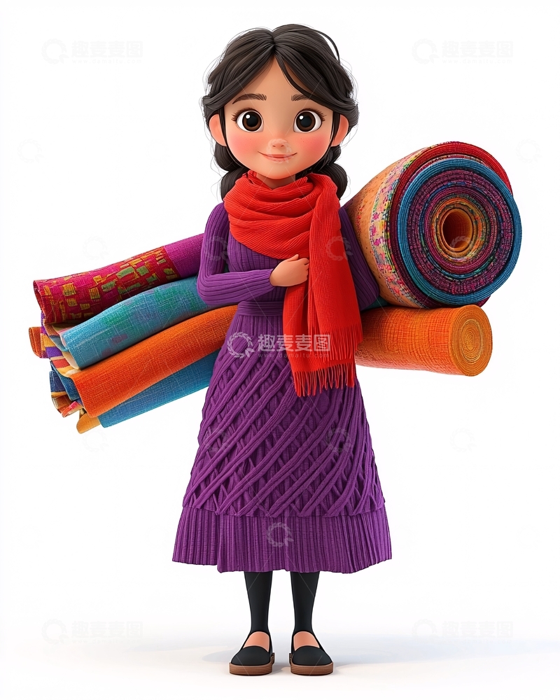 高清大图下载【趣麦麦图】卡通女孩162