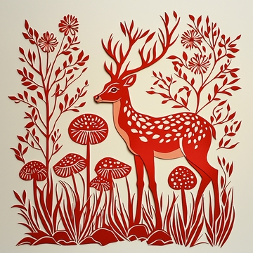 红色梅花鹿