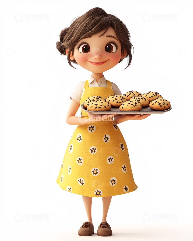 高清大图下载【趣麦麦图】卡通女孩161