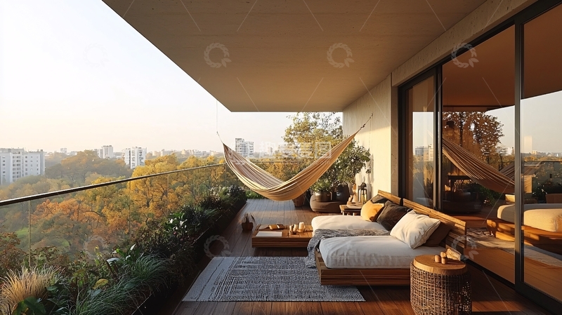 高清大图下载【趣麦麦图】阳台景观