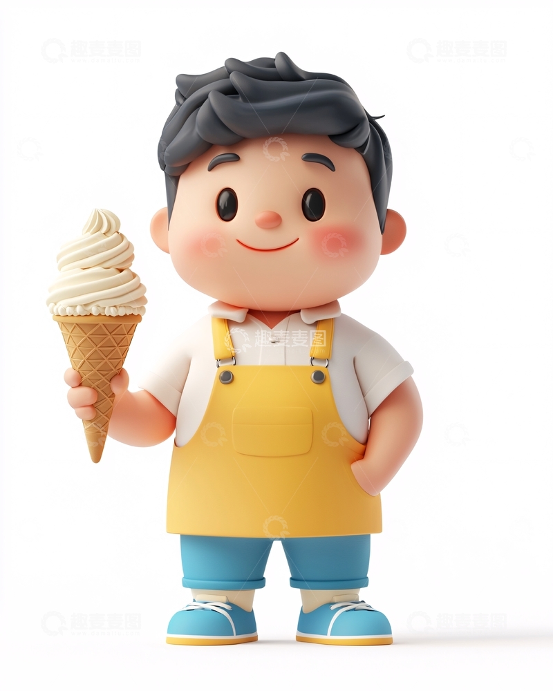 高清大图下载【趣麦麦图】卡通男孩