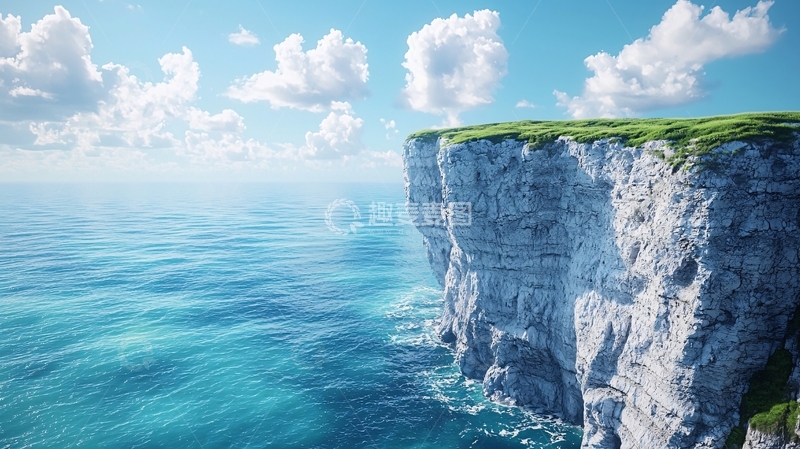 高清大图下载【趣麦麦图】海边悬崖峭壁