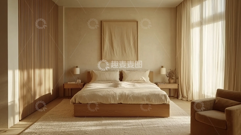 高清大图下载【趣麦麦图】极简风卧室设计
