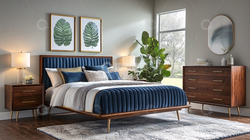 高清大图下载【趣麦麦图】现代简约卧室套装