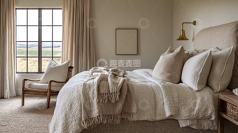 高清大图下载【趣麦麦图】极简风卧室设计