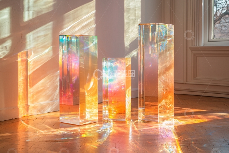 高清大图下载【趣麦麦图】彩色玻璃柱