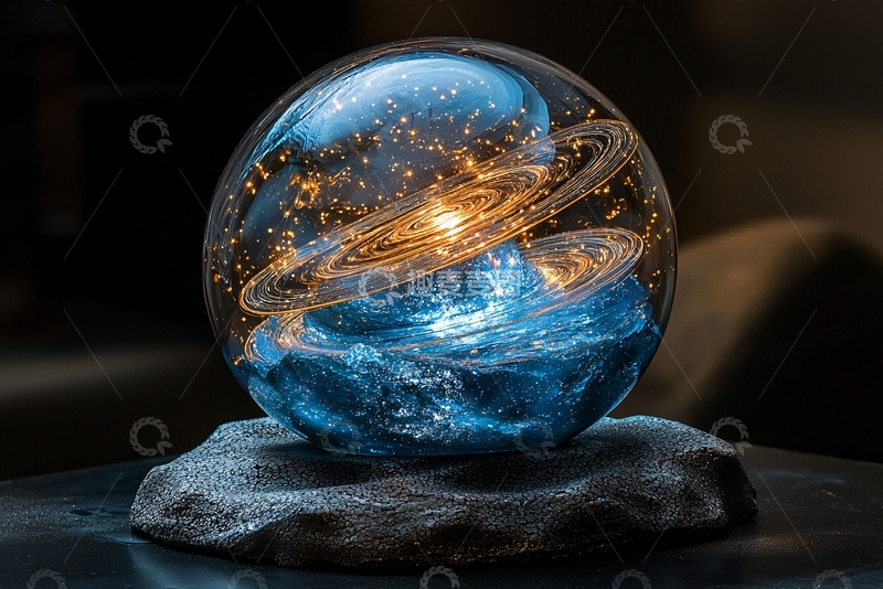 高清大图下载【趣麦麦图】宇宙玻璃球