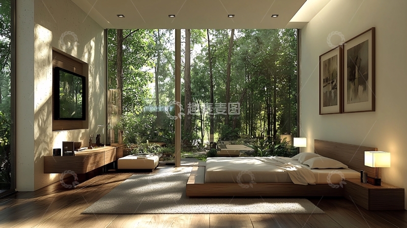 高清大图下载【趣麦麦图】现代简约卧室设计132