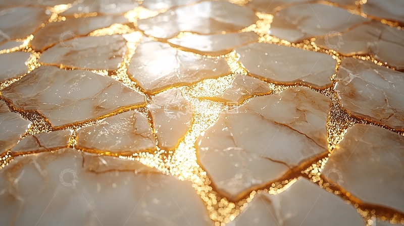 高清大图下载【趣麦麦图】阳光照射下的碎石地面