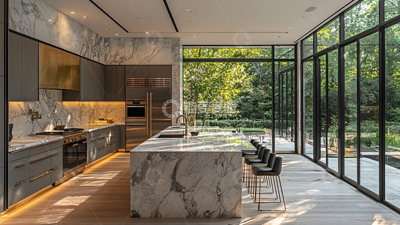 高清大图下载【趣麦麦图】现代极简风格厨房