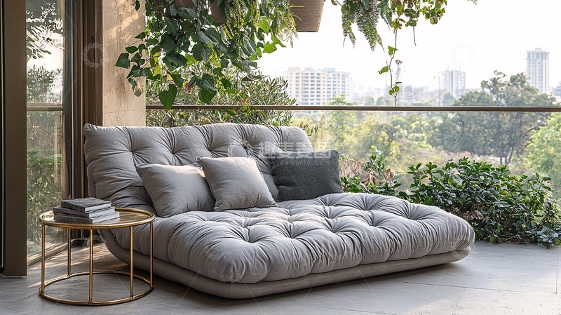 高清大图下载【趣麦麦图】阳台休闲沙发