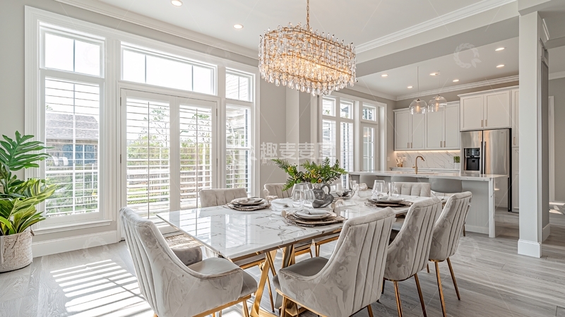 高清大图下载【趣麦麦图】现代轻奢餐厅设计