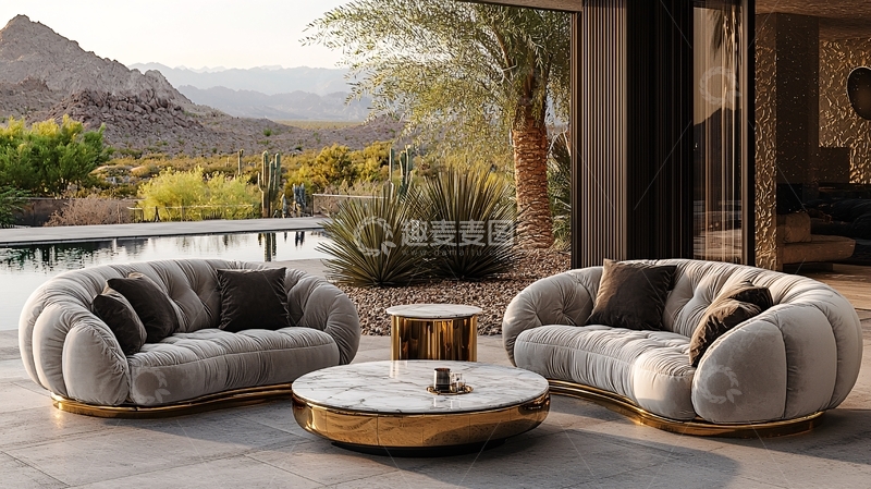 高清大图下载【趣麦麦图】户外休闲沙发组合