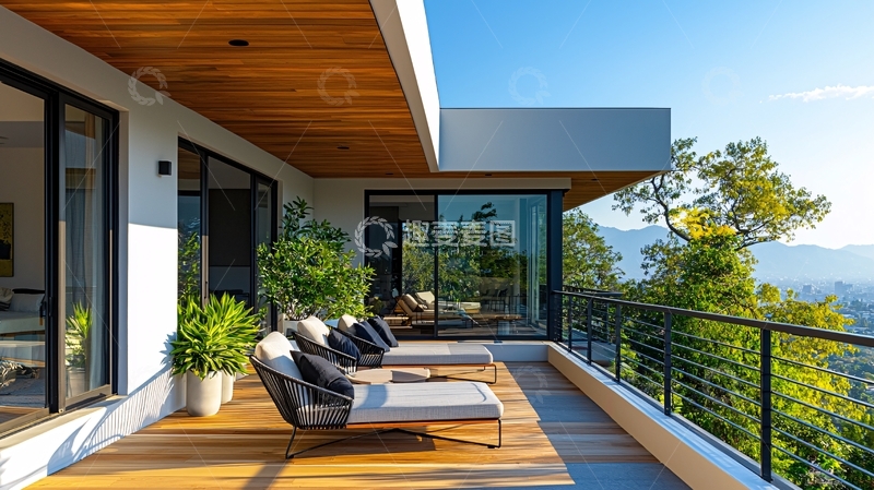 高清大图下载【趣麦麦图】现代简约阳台设计