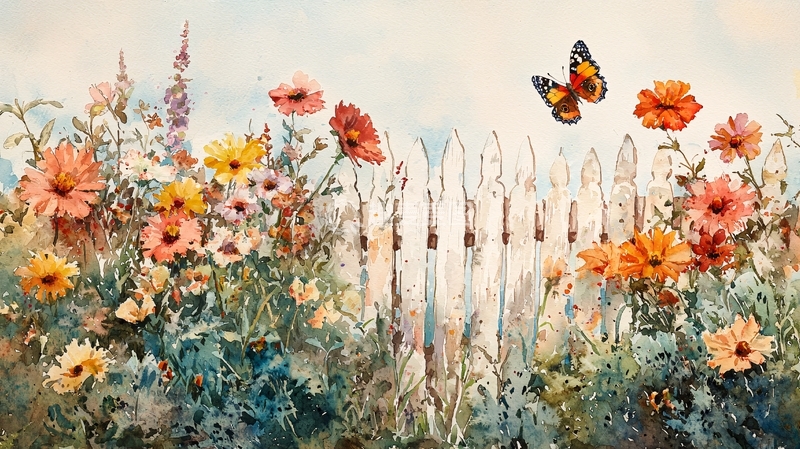 高清大图下载【趣麦麦图】水彩花卉66