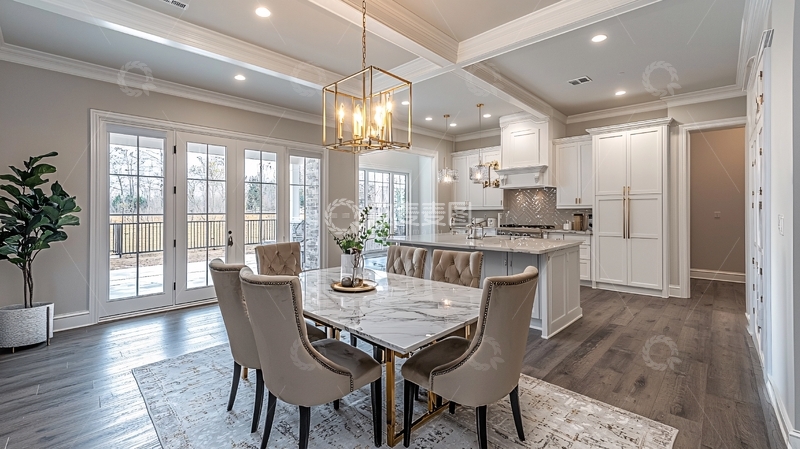 高清大图下载【趣麦麦图】现代简约开放式餐厅