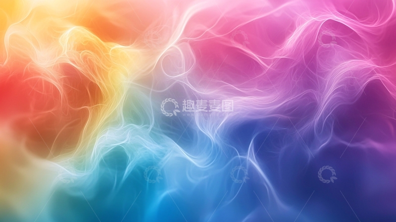 高清大图下载【趣麦麦图】彩色烟雾背景