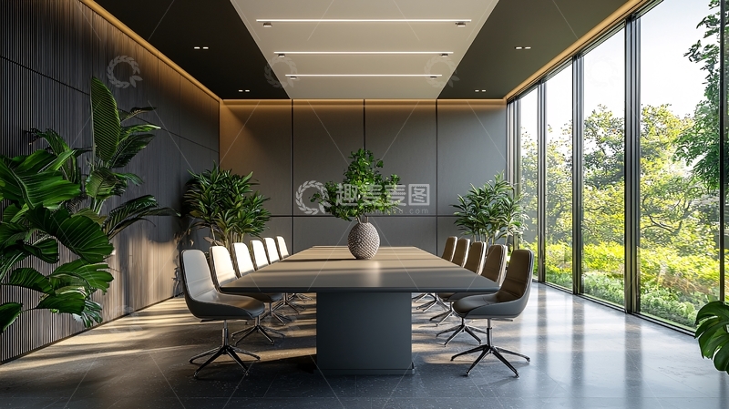 现代简约会议室设计