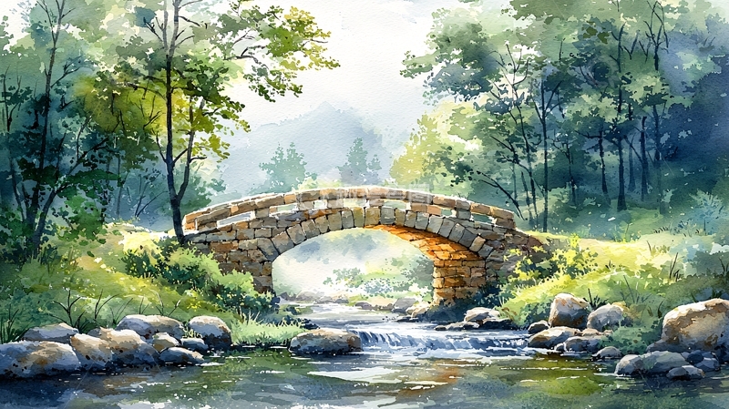 高清大图下载【趣麦麦图】水彩画