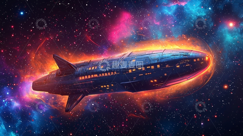 高清大图下载【趣麦麦图】宇宙飞船