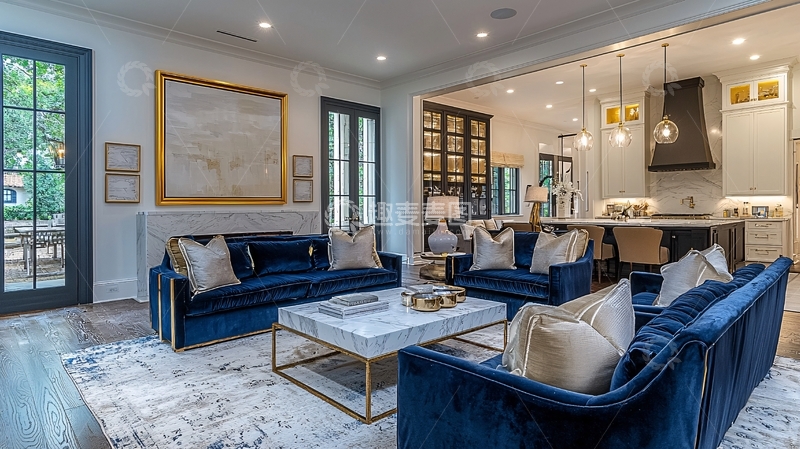 高清大图下载【趣麦麦图】现代奢华客厅设计